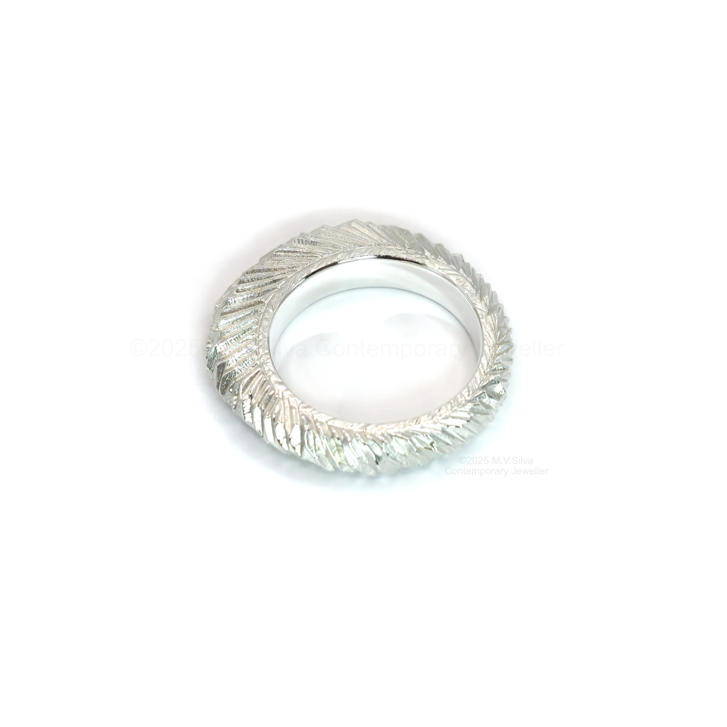 "Acicular Array" Textured Sterling Silver Statement Ring