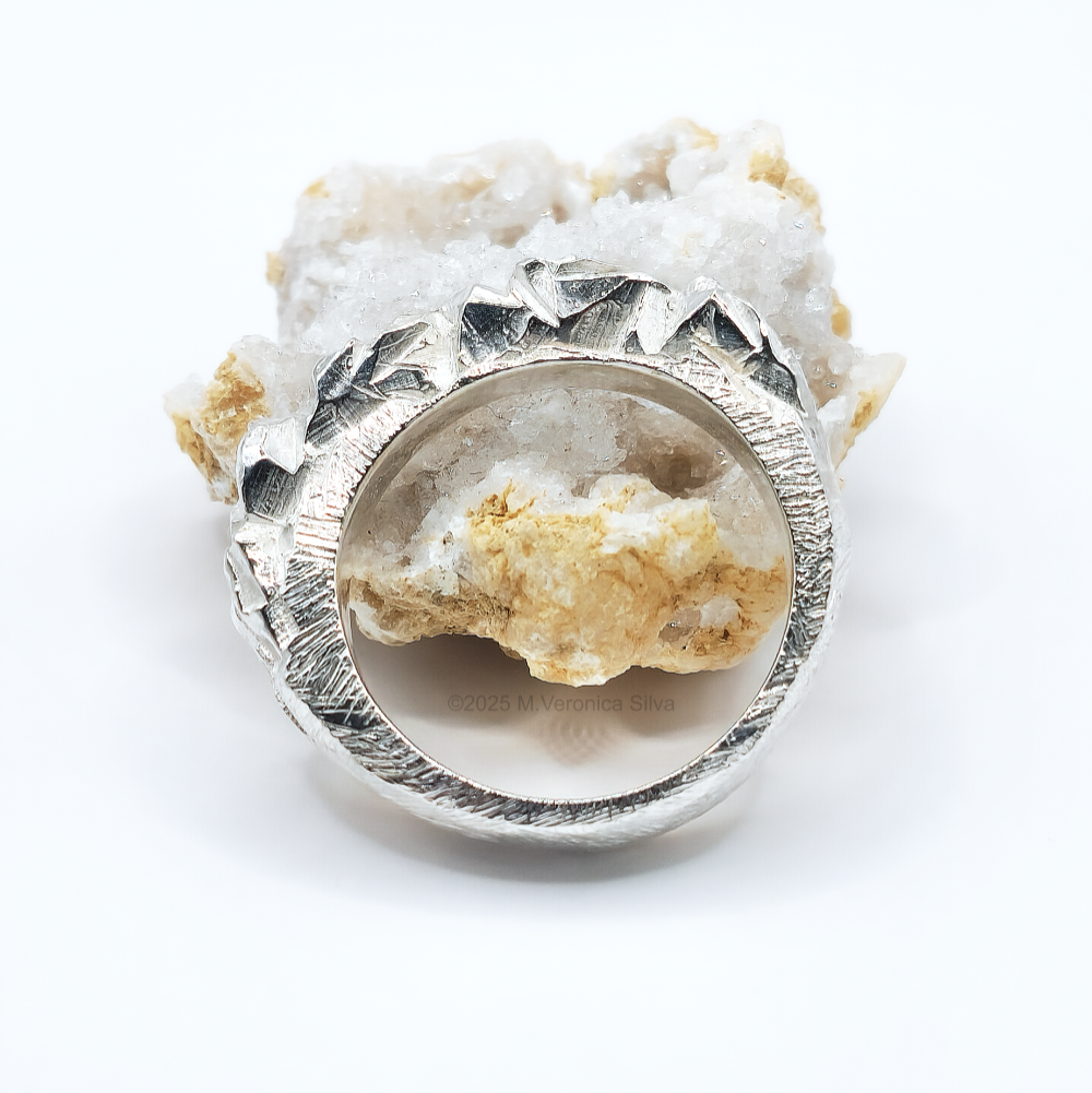 "Unconformity" Statement Ring, Heavy, Textural and Unique Jewellery