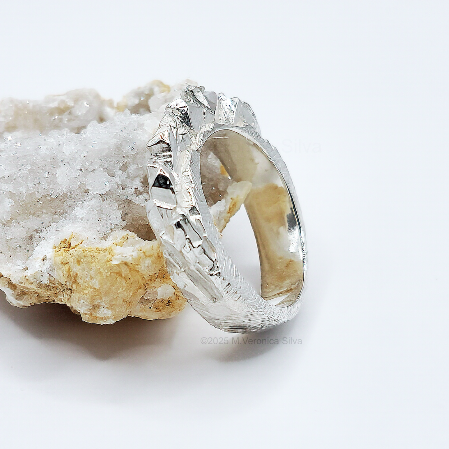 "Unconformity" Statement Ring, Heavy, Textural and Unique Jewellery