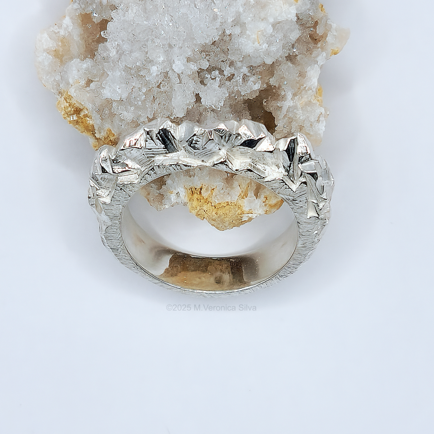 "Unconformity" Statement Ring, Heavy, Textural and Unique Jewellery