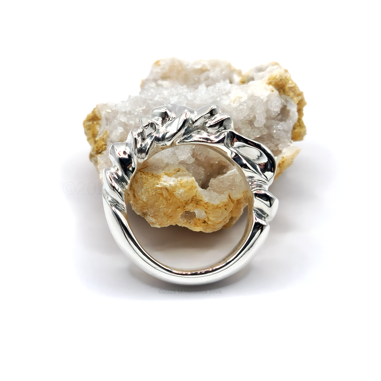 "Waterways and Clouds" One-of-a-Kind Statement Ring
