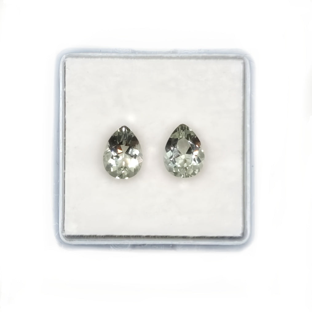 1.87ct Pair of Soft Green Beryl Pears