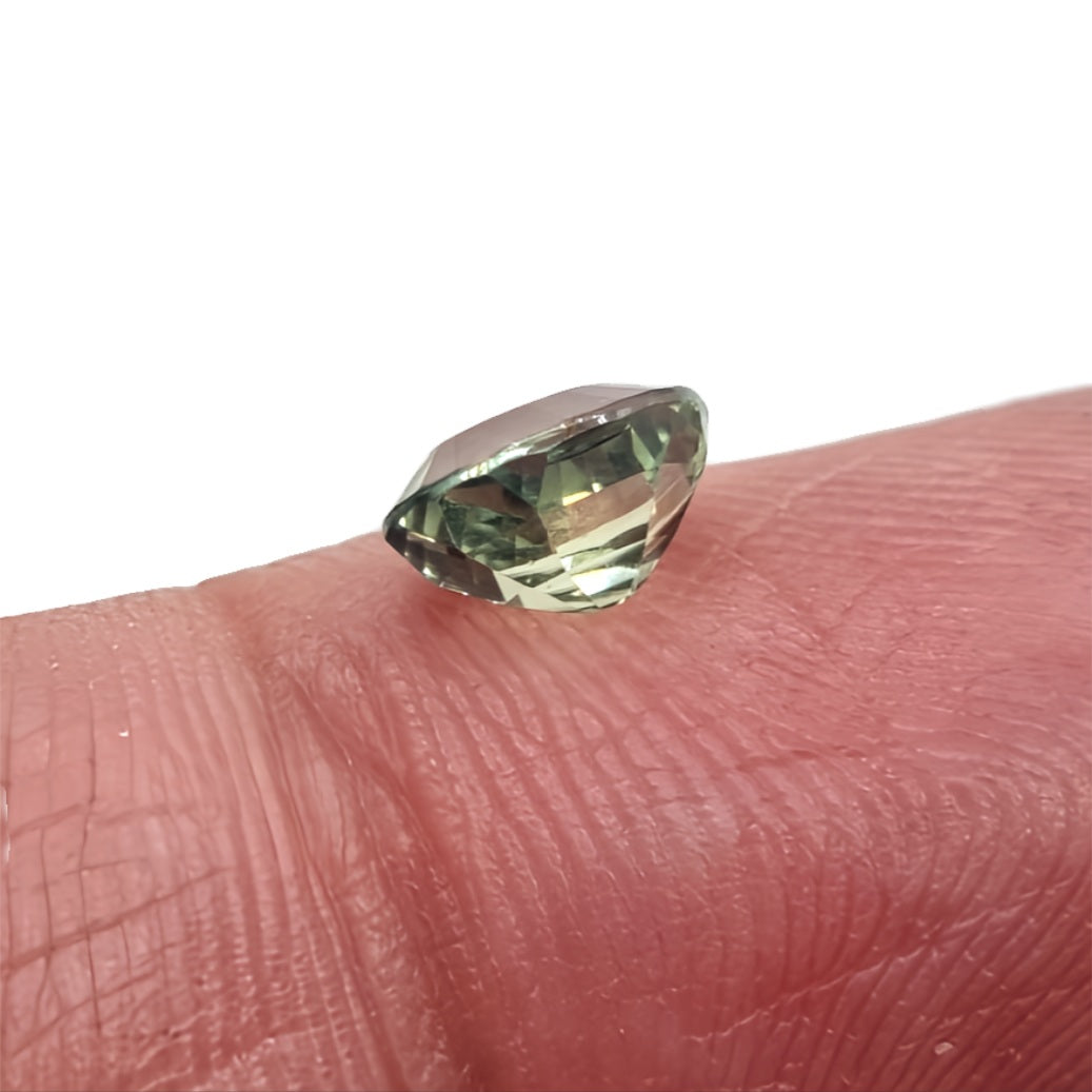 1.13ct Pale Green Oval Sapphire