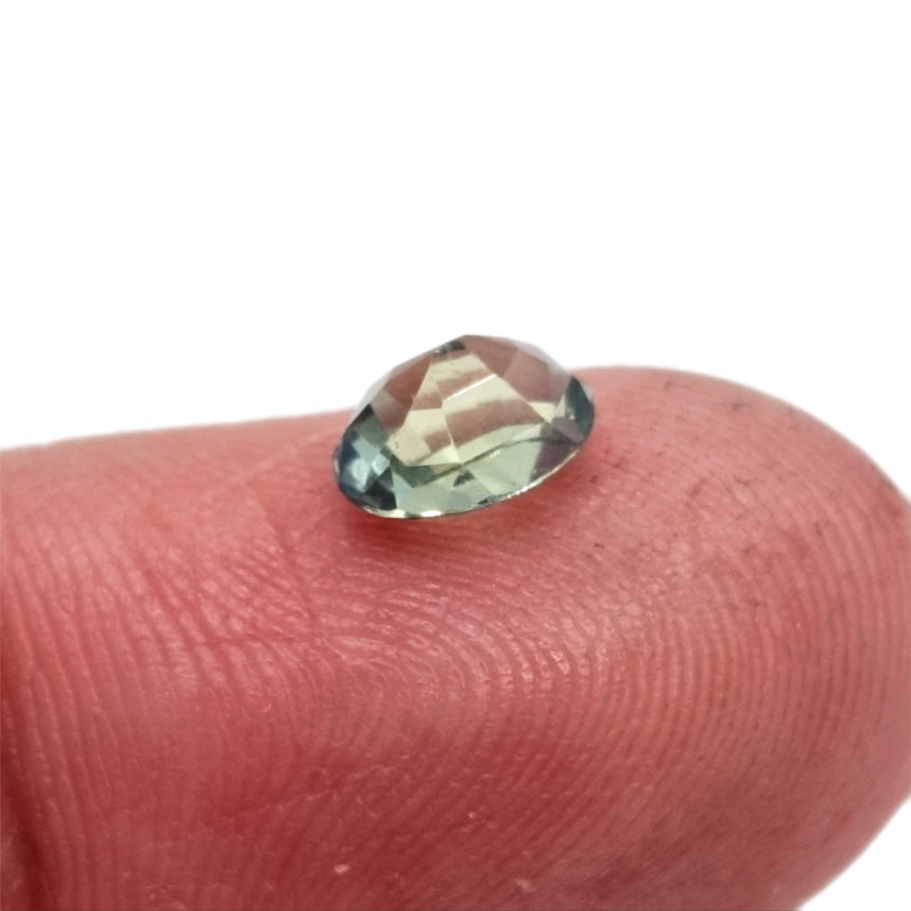 1.13ct Pale Green Oval Sapphire