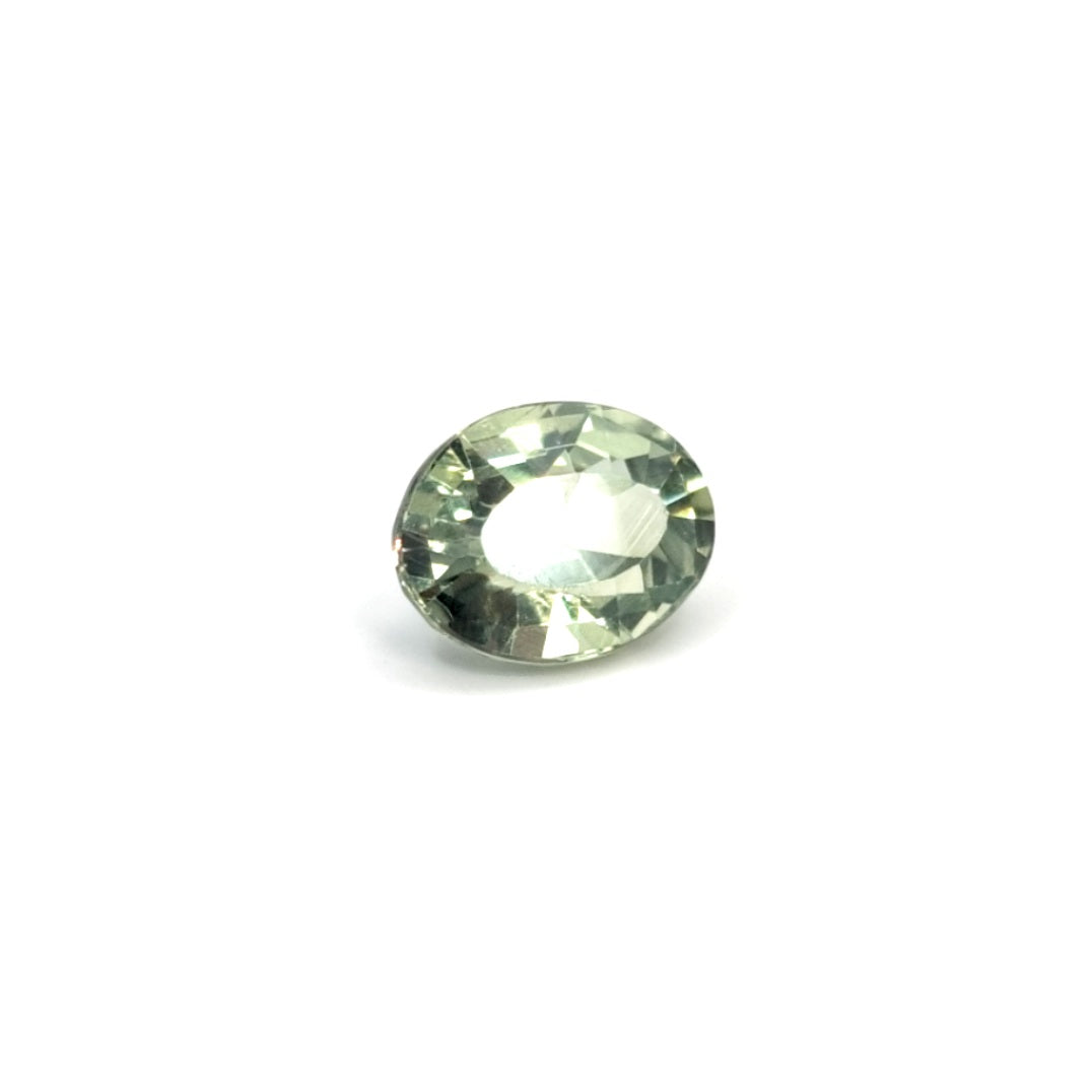 1.13ct Pale Green Oval Sapphire