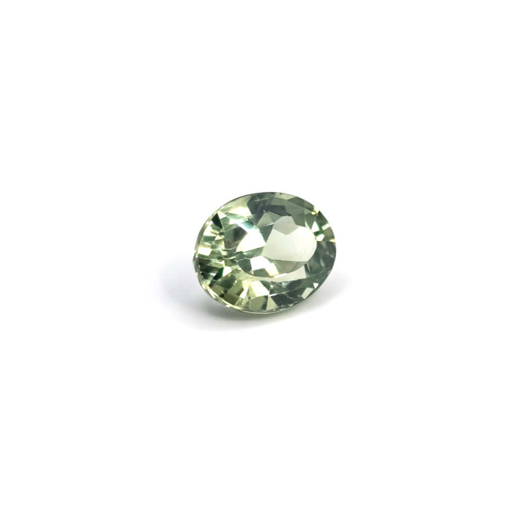 1.13ct Pale Green Oval Sapphire