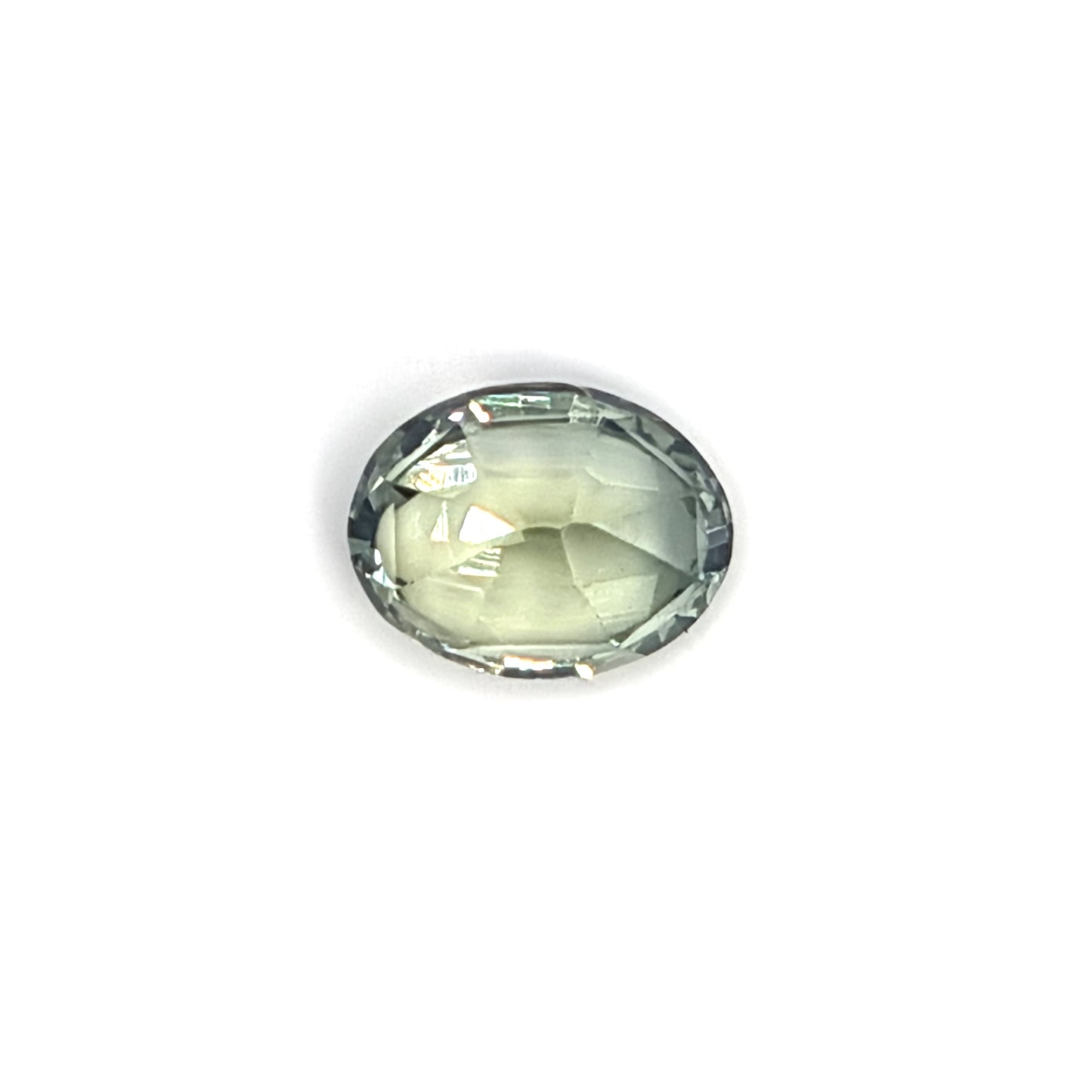 1.13ct Pale Green Oval Sapphire