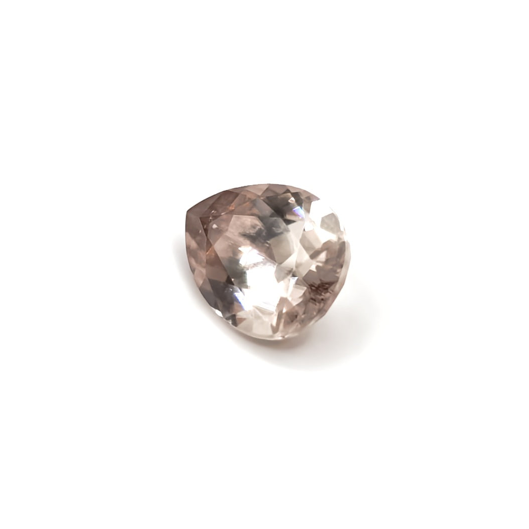 1.67ct Pear Cut Peach Pink Zircon