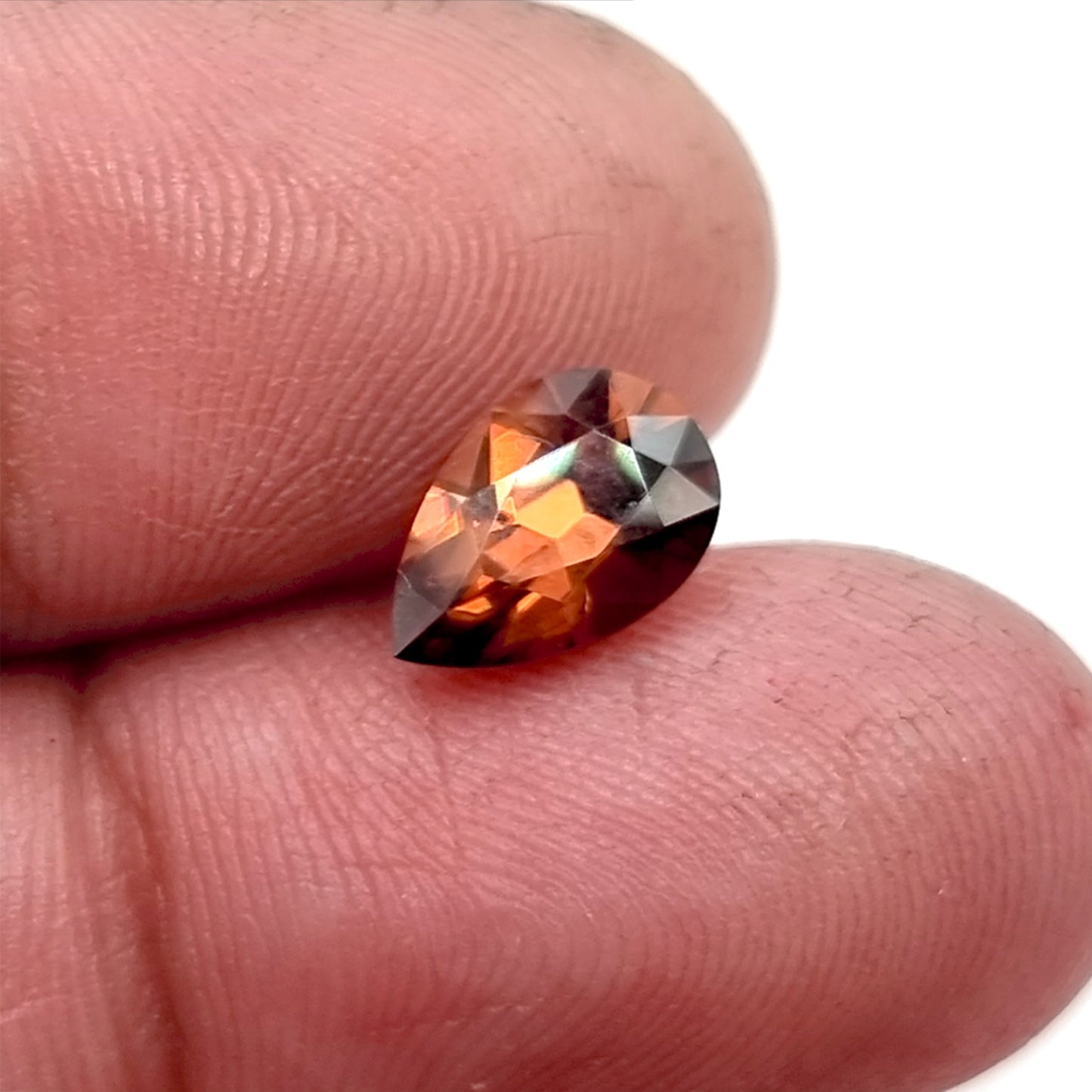 2.34ct Pear Cut Firey Red Zircon