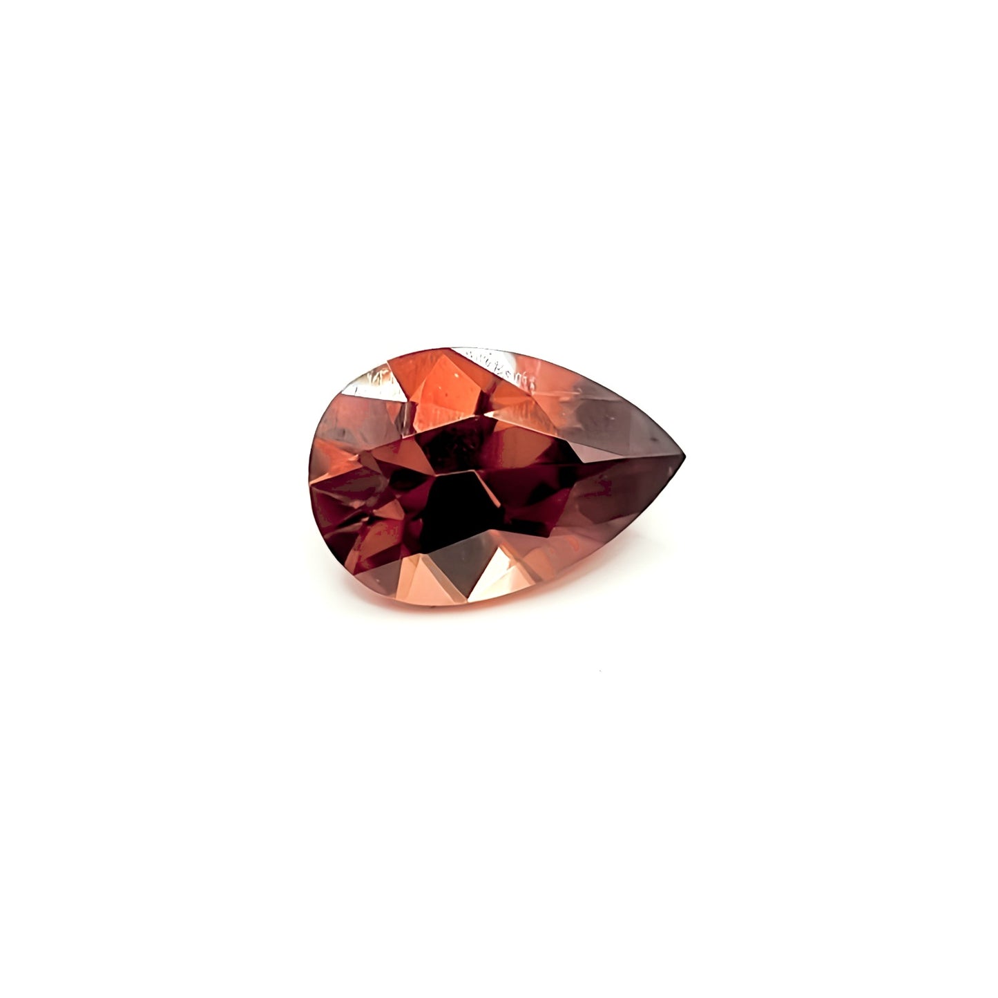 2.34ct Pear Cut Firey Red Zircon