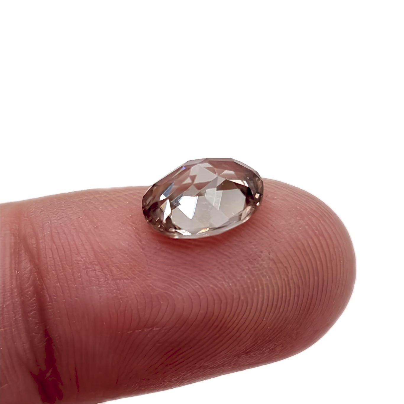 3.30ct Oval Cut Pale Peach Zircon