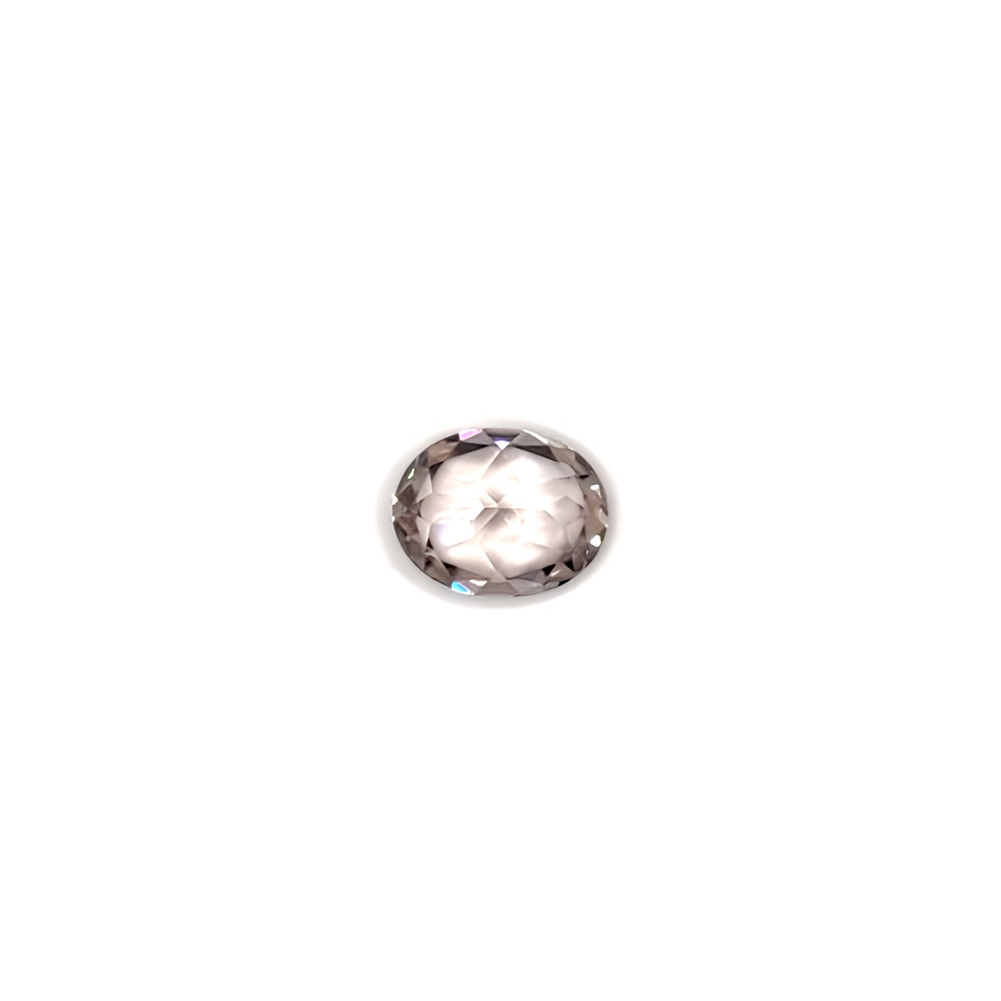 3.30ct Oval Cut Pale Peach Zircon