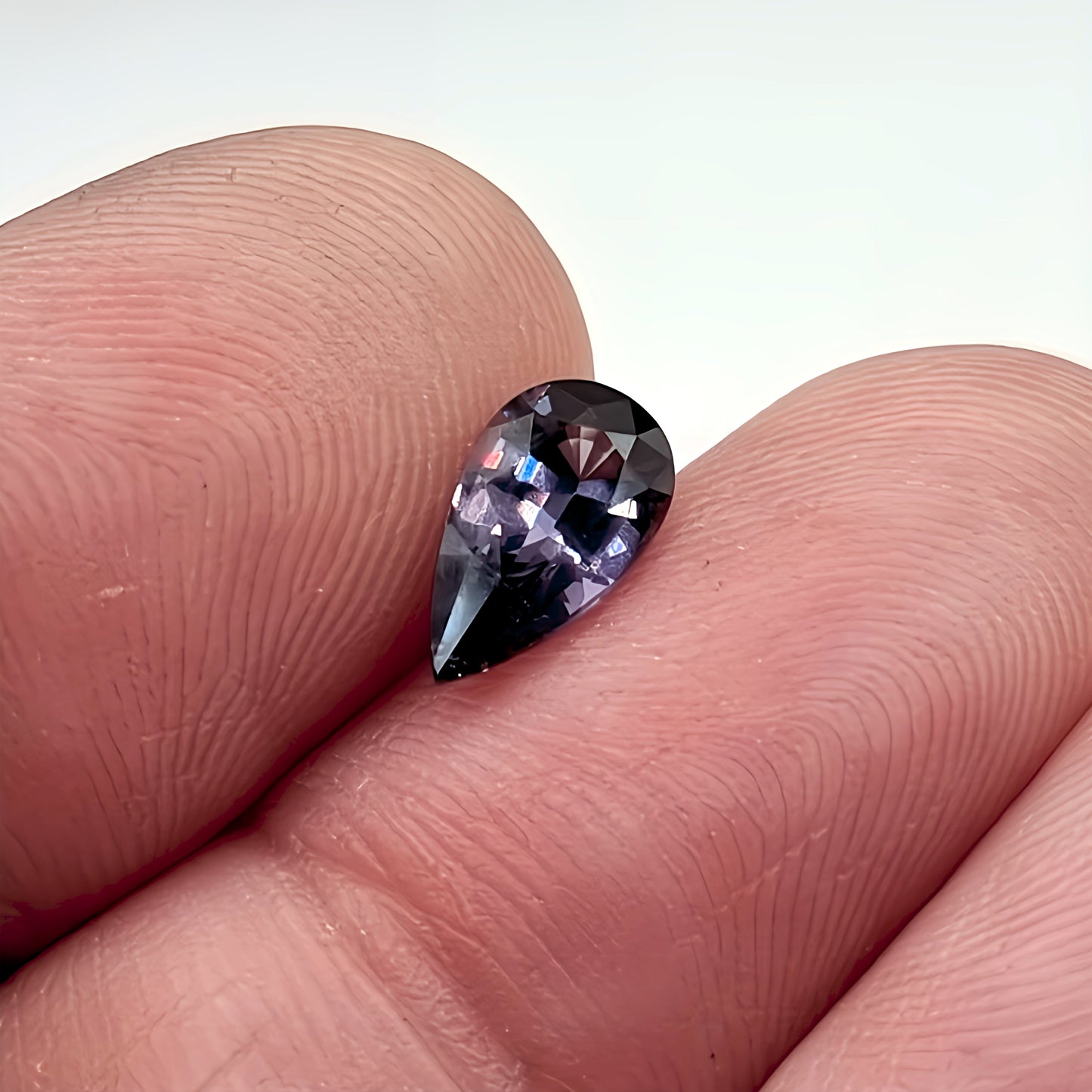 1.15ct Long Pear Cut Purple Spinel