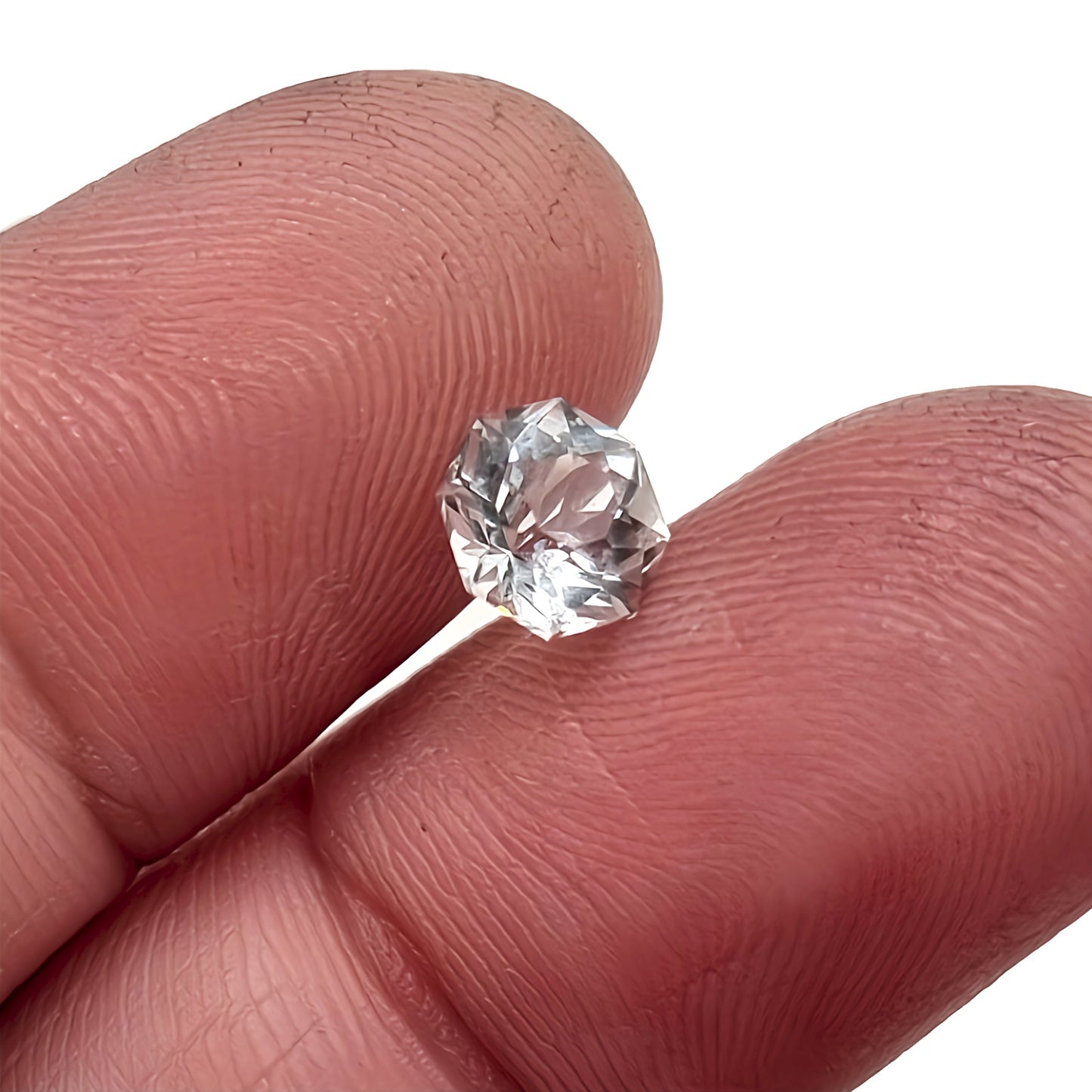 1.05ct Fancy Octagon Cut White Zircon