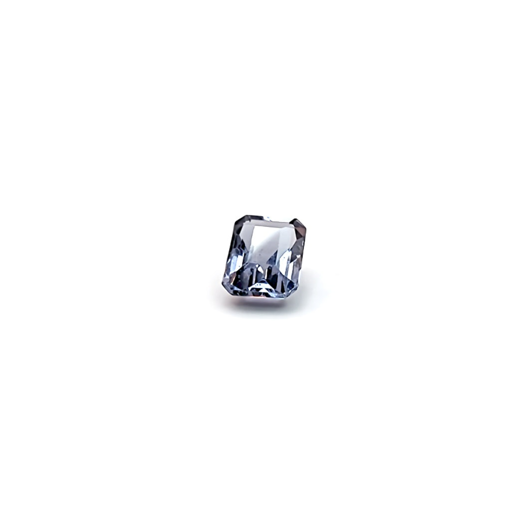 0.75ct Rectangle Step Cut Grey-Blue Spinel