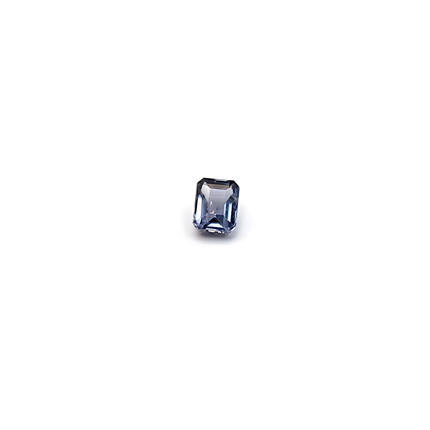 0.75ct Rectangle Step Cut Grey-Blue Spinel