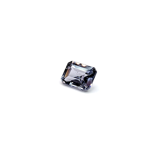 0.75ct Rectangle Step Cut Grey-Blue Spinel