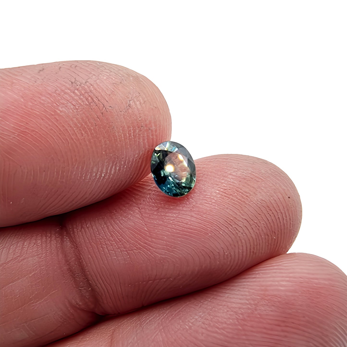 0.75ct Oval Cut Parti Sapphire