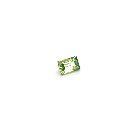 0.81ct Lemony Yellow-Green Baguette Cut Sapphire