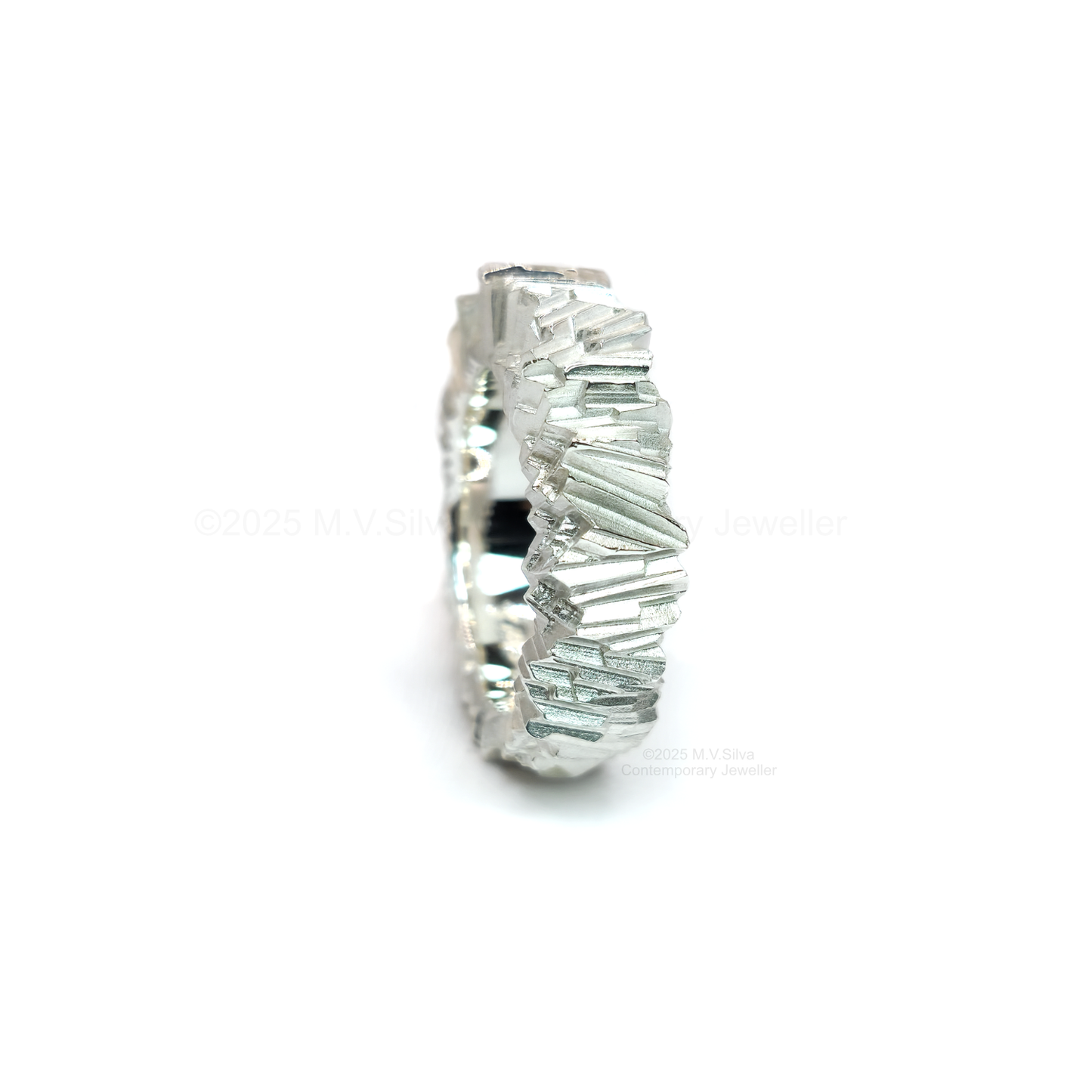 Sunray sterling silver statement ring