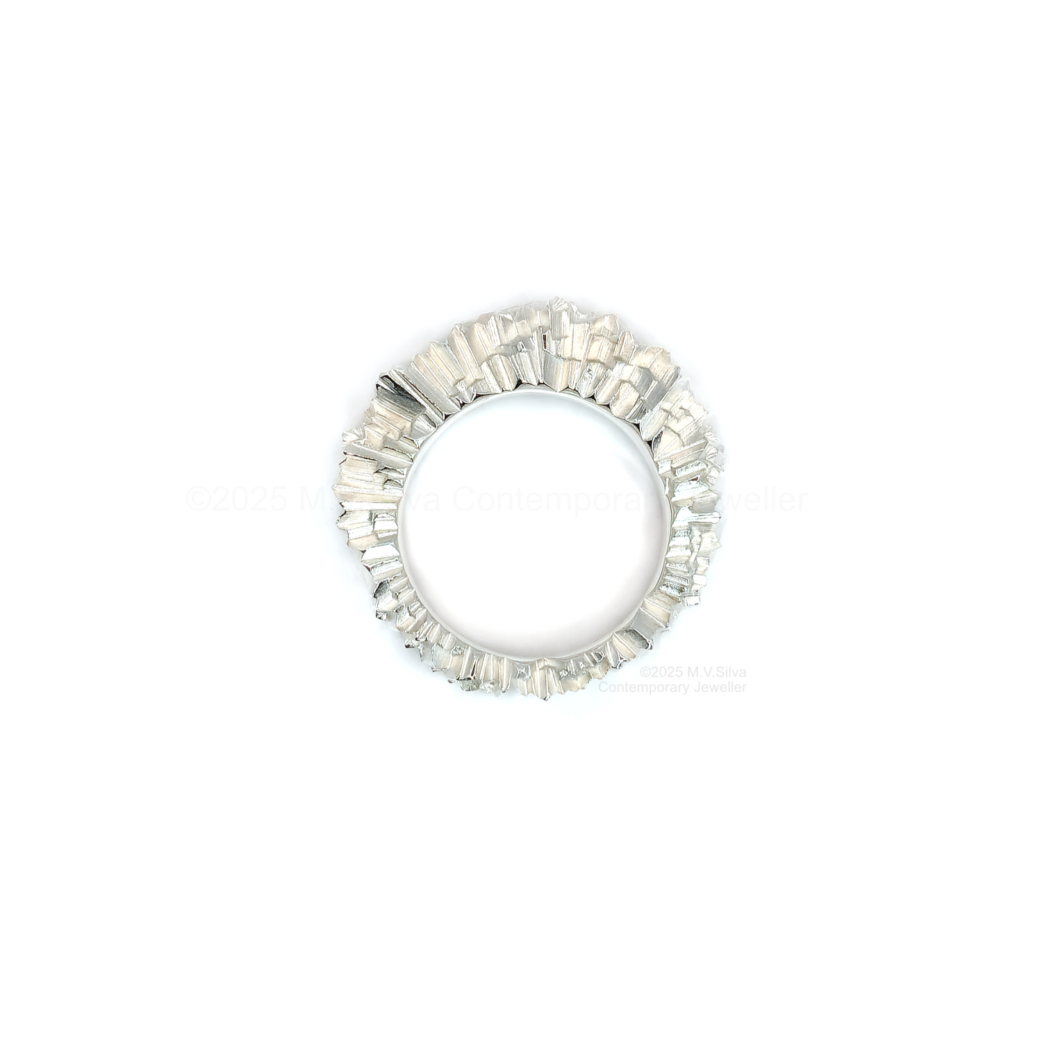 Sunray sterling silver statement ring