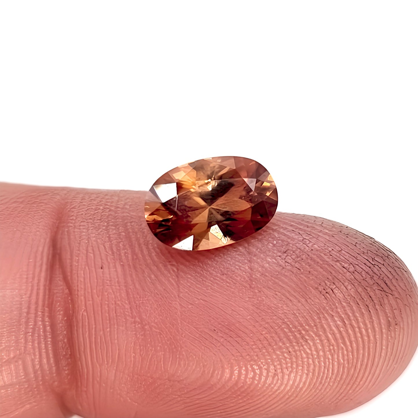 2.11ct Firey Orange Oval Cut Zircon