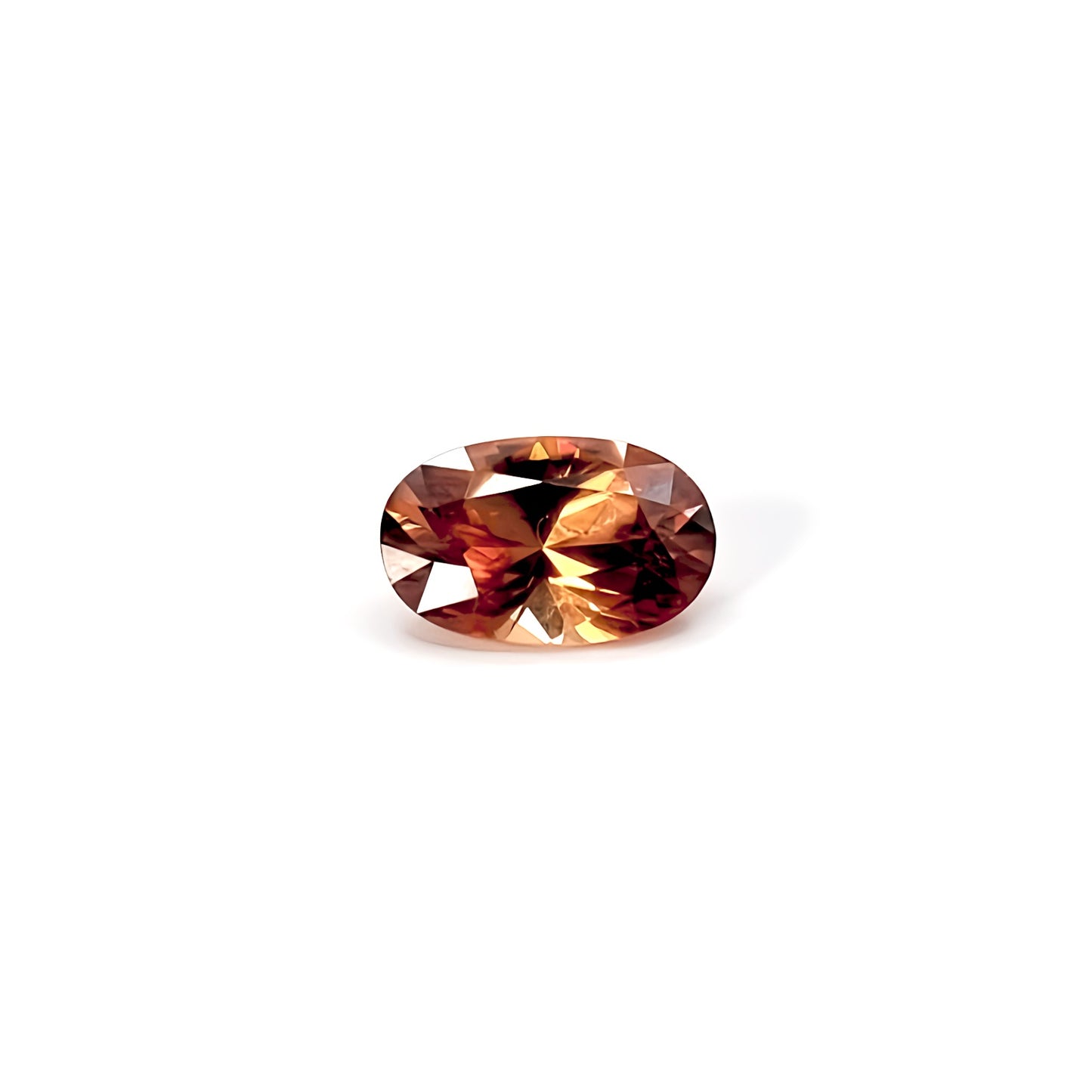 2.11ct Firey Orange Oval Cut Zircon