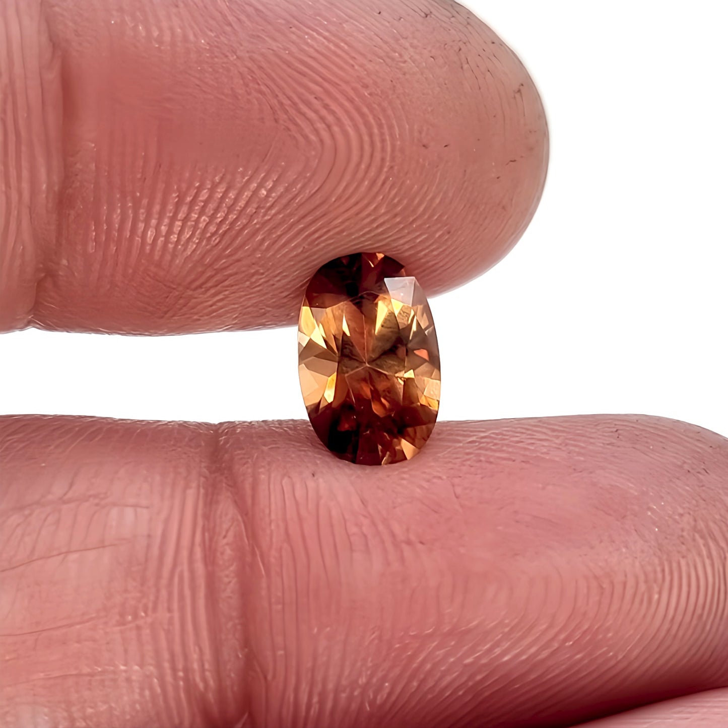 2.11ct Firey Orange Oval Cut Zircon