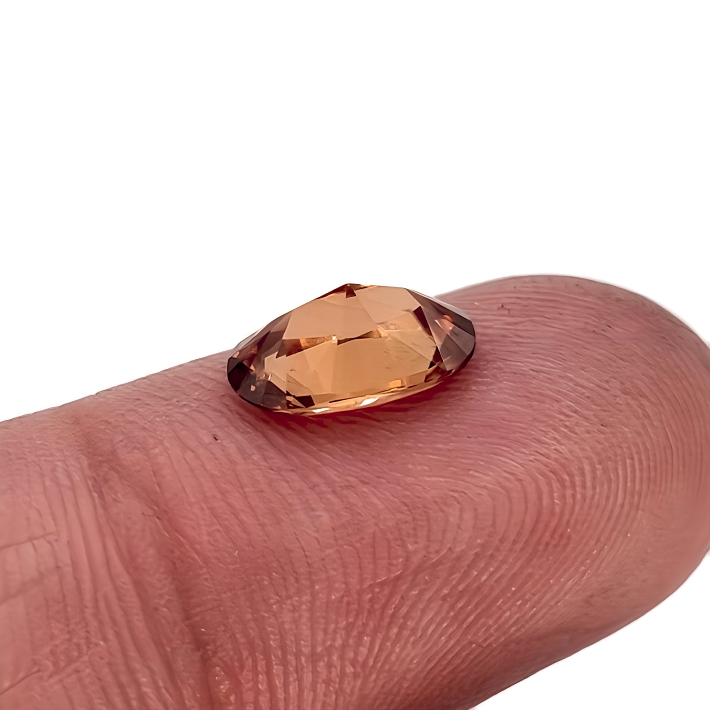 2.11ct Firey Orange Oval Cut Zircon