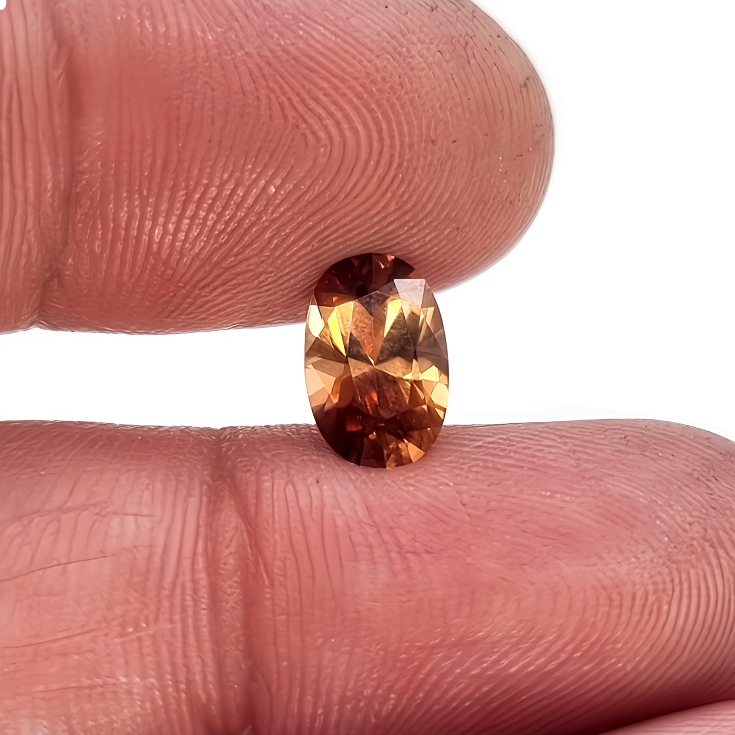 2.11ct Firey Orange Oval Cut Zircon