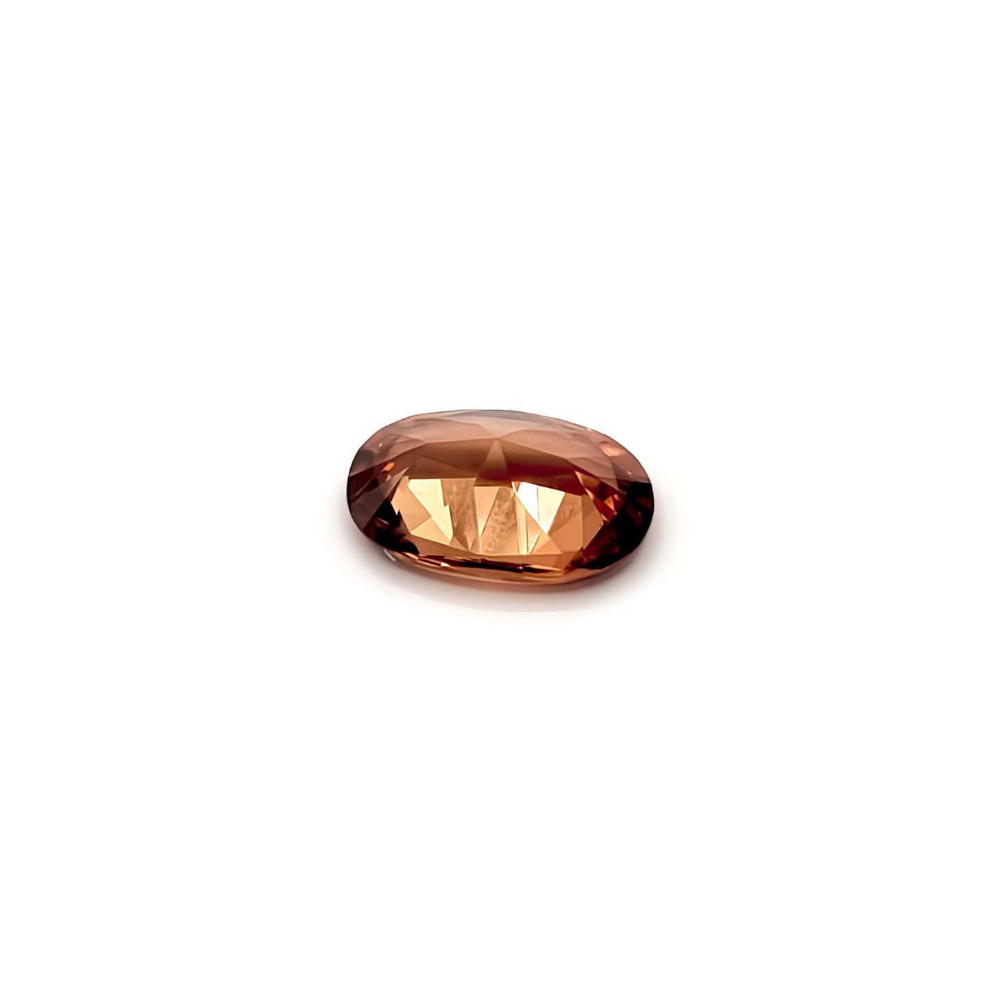 2.11ct Firey Orange Oval Cut Zircon