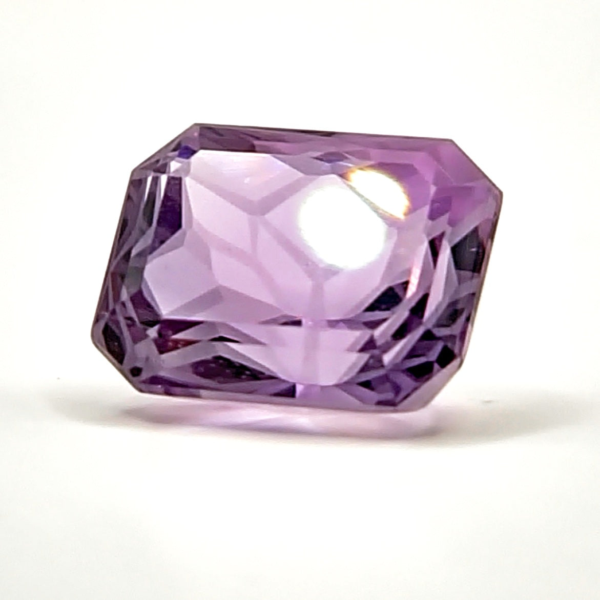 8.70ct Rectangle Flower-Cut Amethyst Gemstone