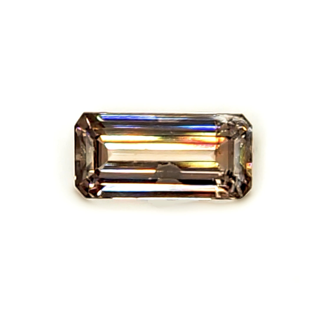 3.52ct Emerald Cut Pale Gold Zircon