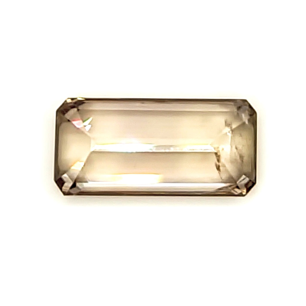 3.52ct Emerald Cut Pale Gold Zircon