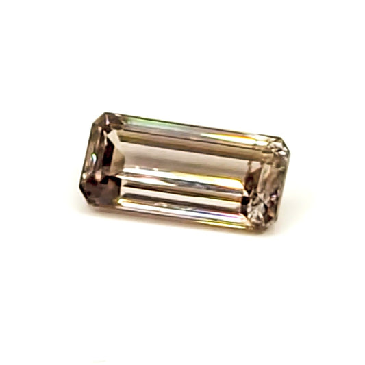 3.52ct Emerald Cut Pale Gold Zircon