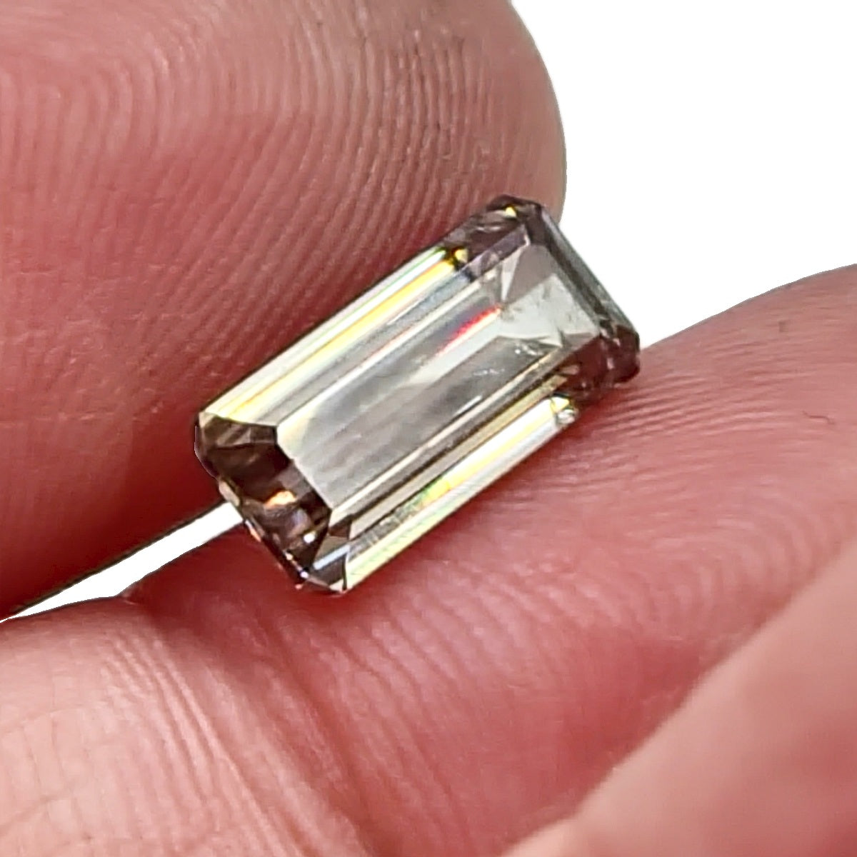 3.52ct Emerald Cut Pale Gold Zircon