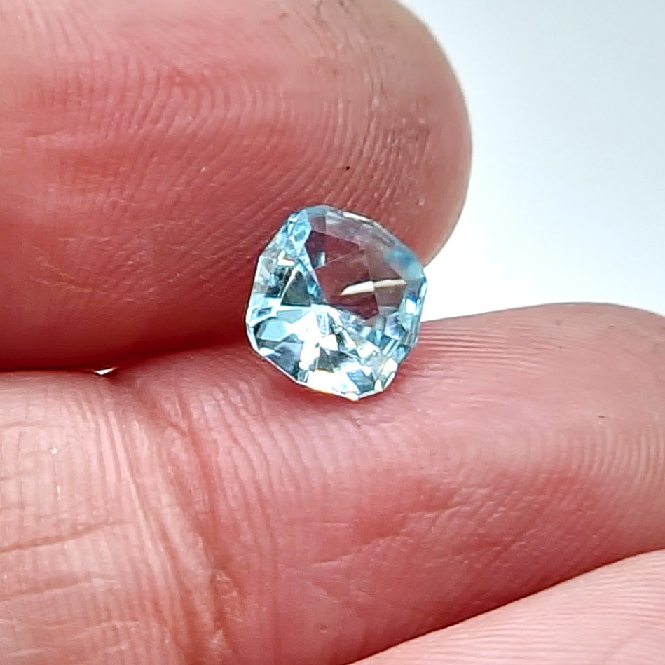 1.60ct Fancy Cut Baby Blue Zircon