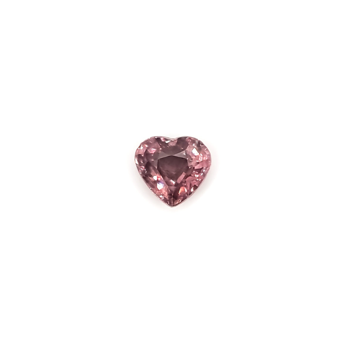 1.68ct Pinkish Purple Heart Cut Zircon