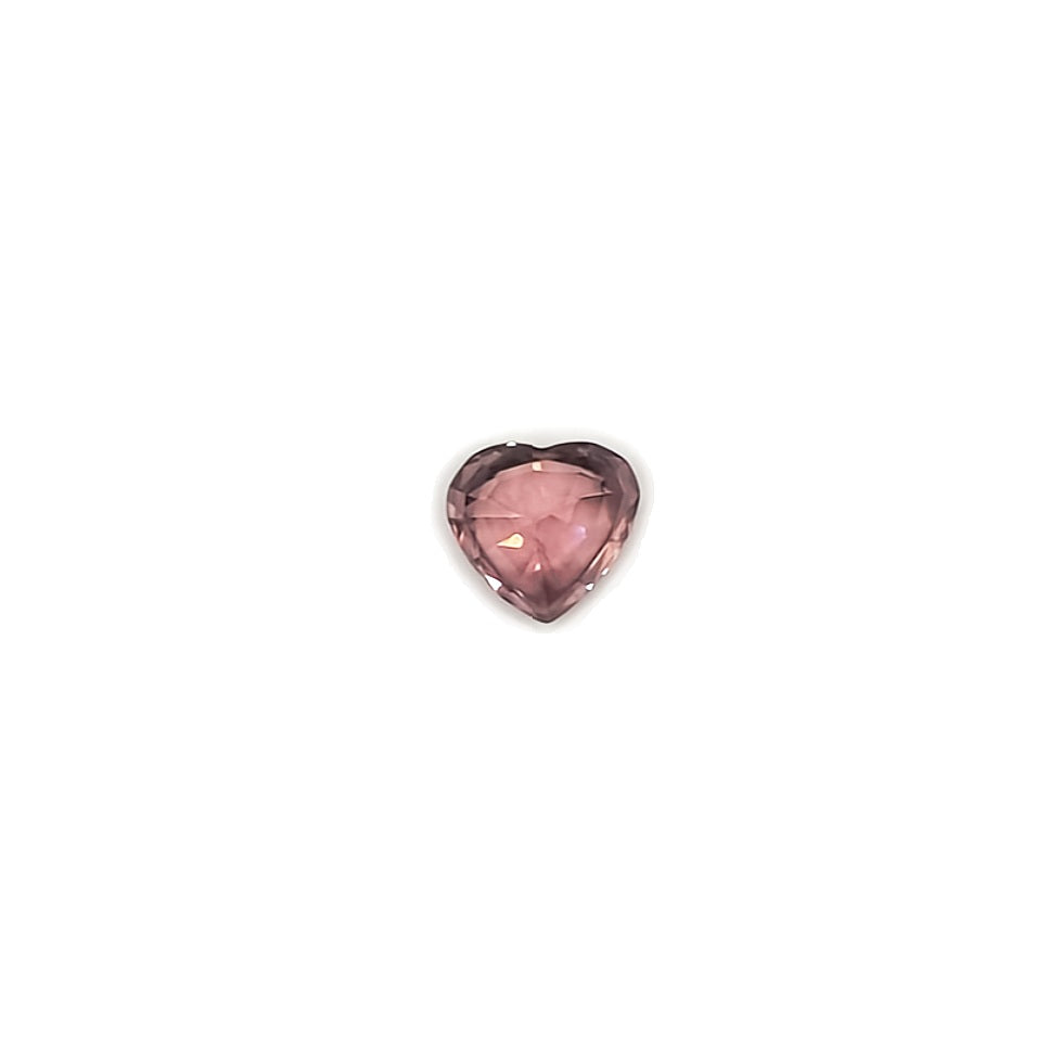 1.68ct Pinkish Purple Heart Cut Zircon