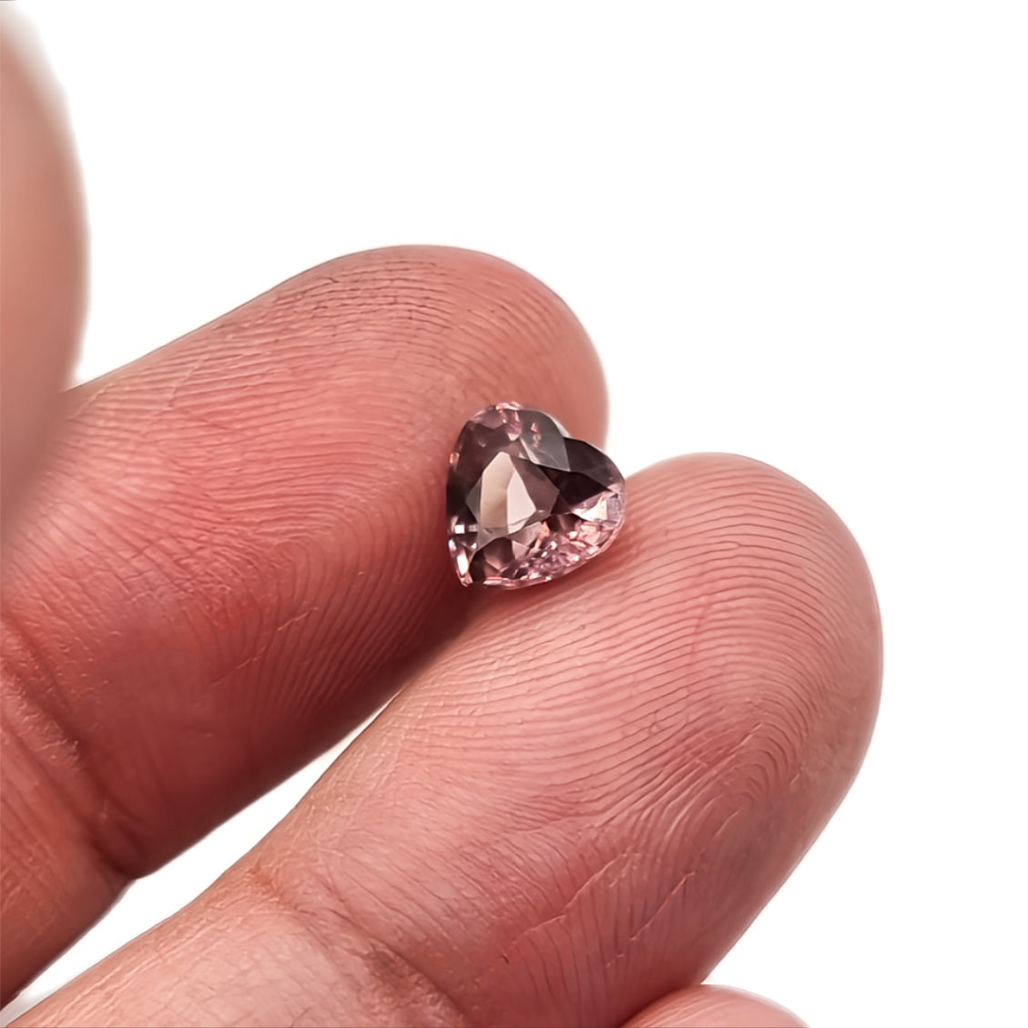 1.68ct Pinkish Purple Heart Cut Zircon