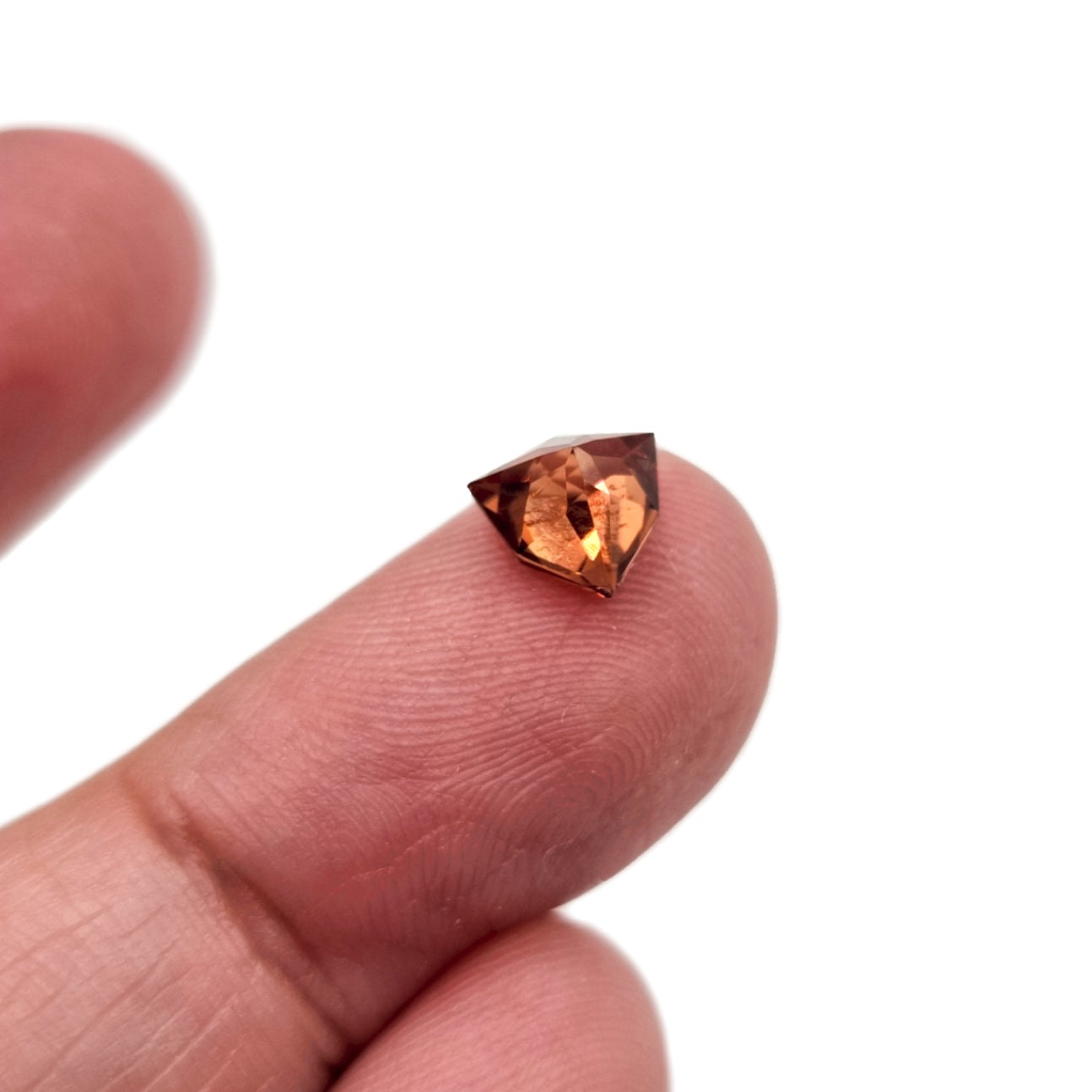 1.75ct Fancy Trilliant Cut Red-Brown Zircon