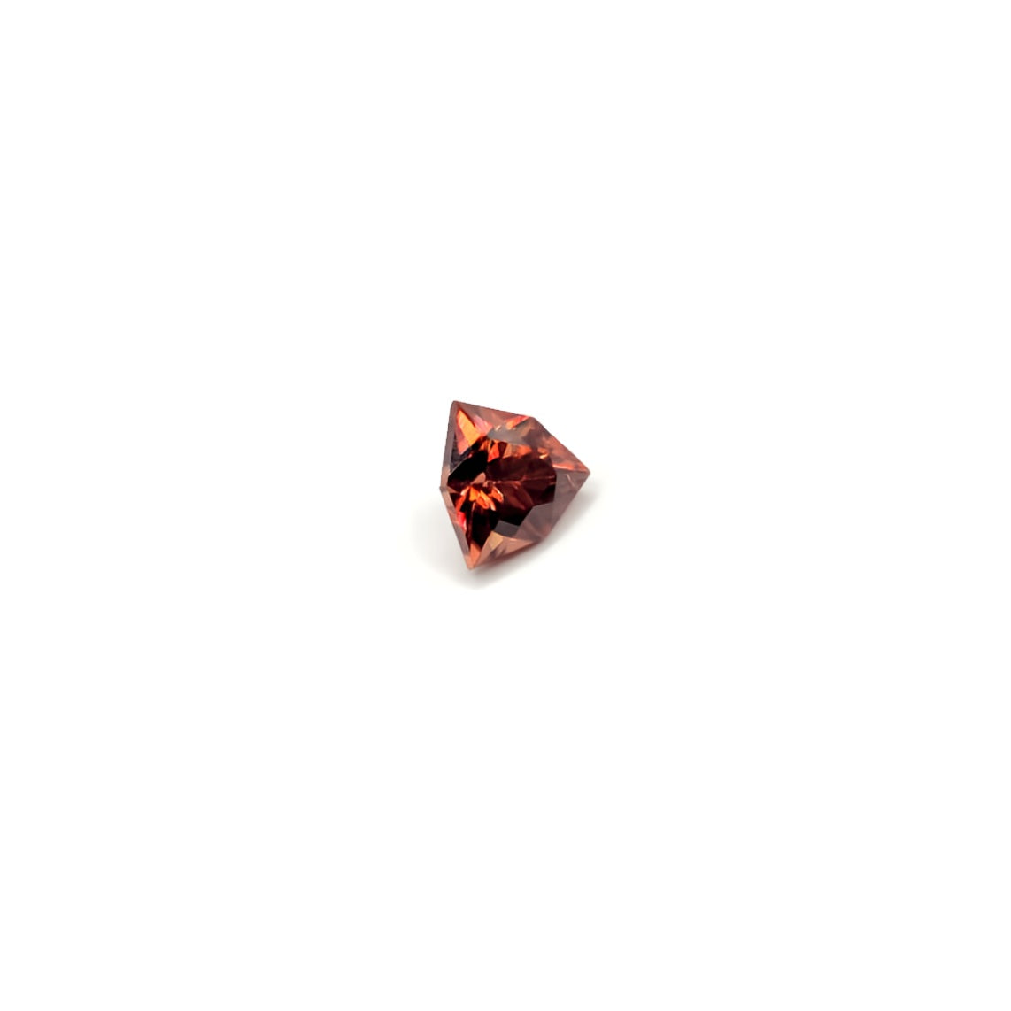 1.75ct Fancy Trilliant Cut Red-Brown Zircon