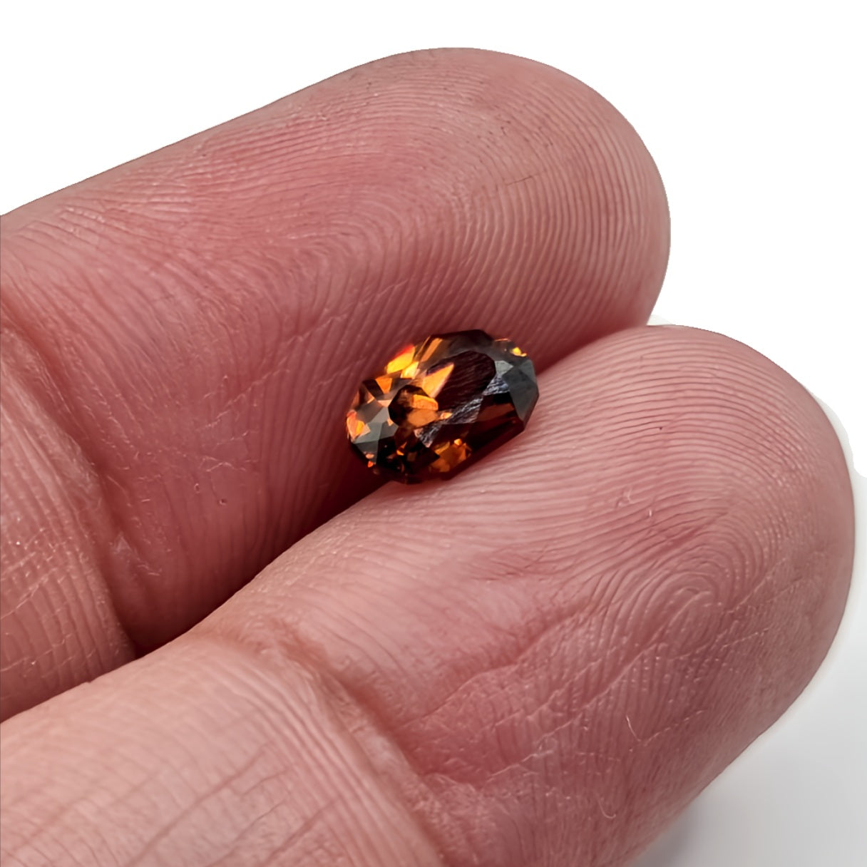 1.18ct Fancy Cut Red-Brown Cognac Zircon